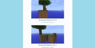 The skyblock world downloads on the skyblock website (Image via Skyblock.net)